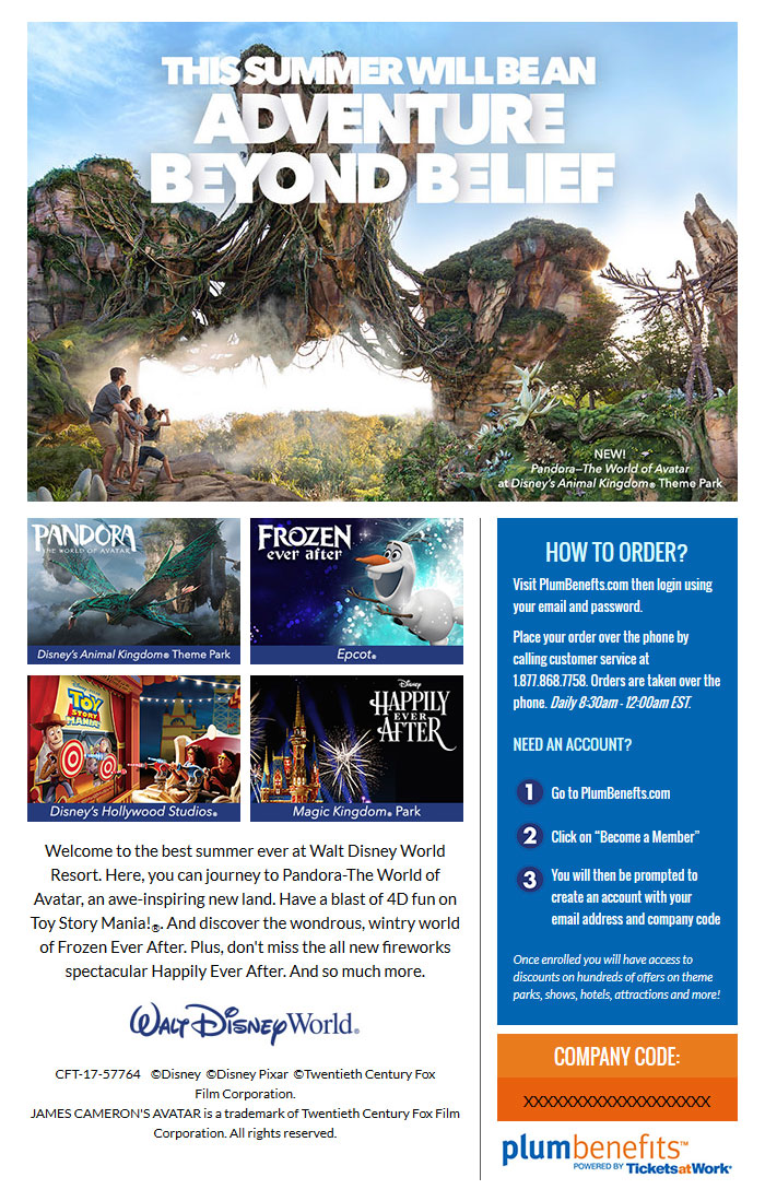DISNEY_WORLD EMAIL TEMPLATE