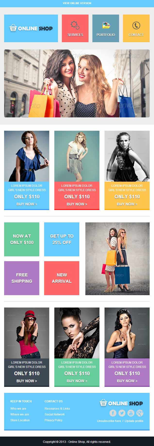 OnlineShop Professional Responsive Email Template