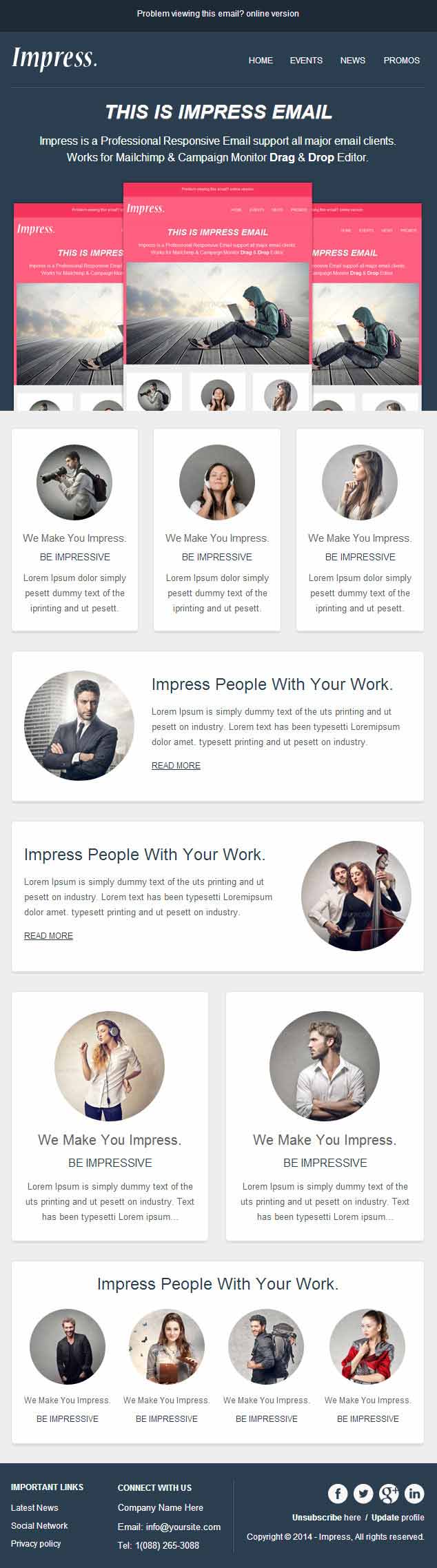impress Responsive Email Template
