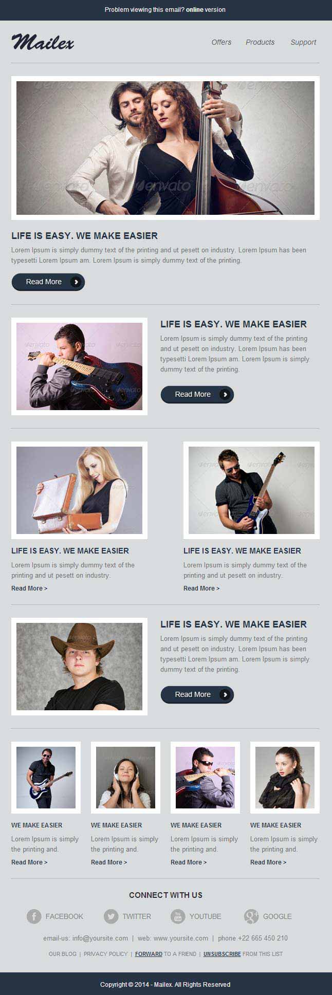 mailex professional responsive email template