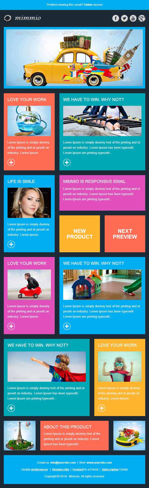 mimmio professional responsive email template
